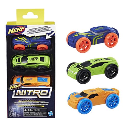 C0774EU42 NER NITRO FOAM CAR 3PK AST/1 1