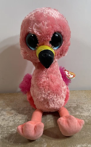 TY 37262 BOOS GILDA, 24 cm - pink flamingo (1) 2