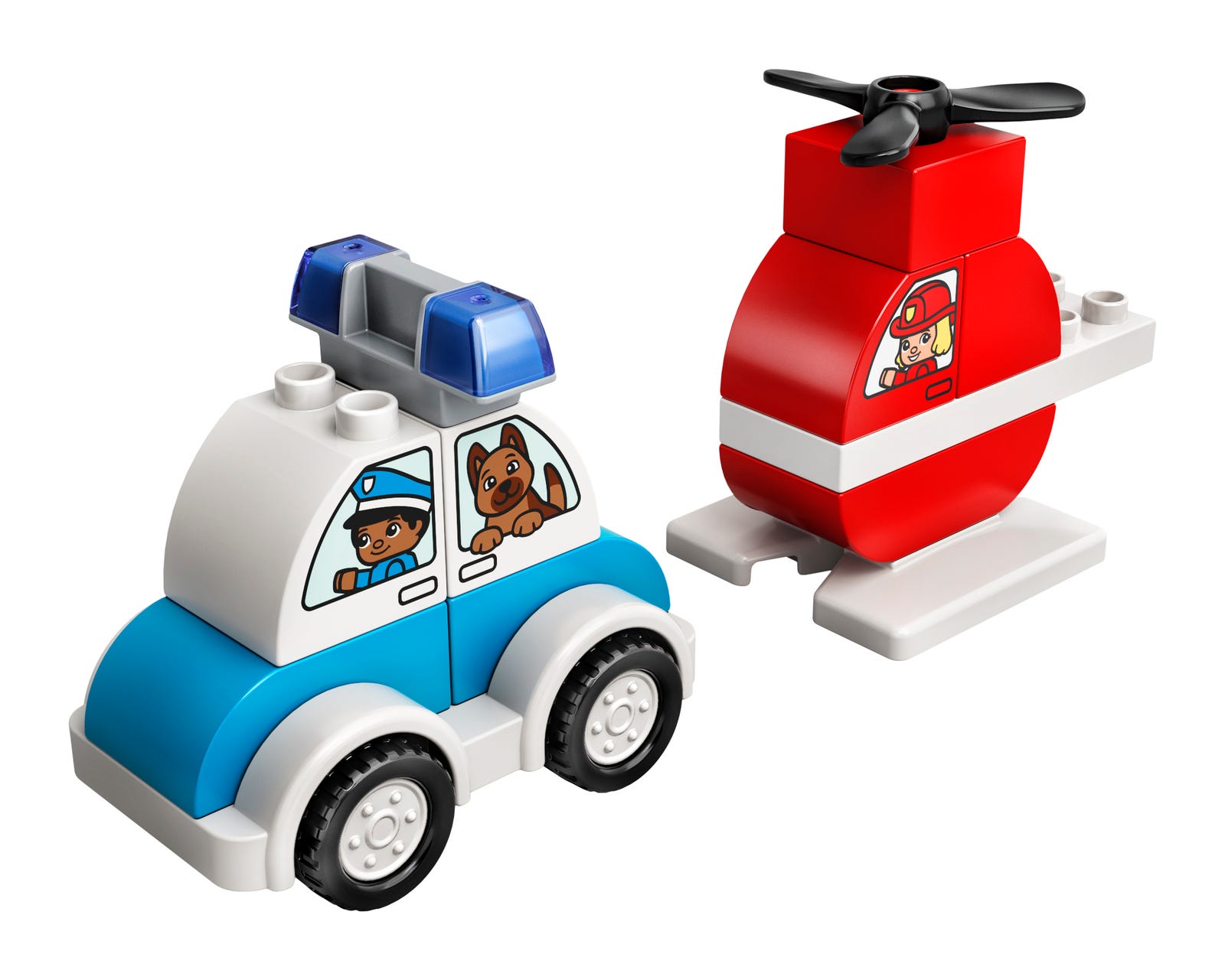 10957 Fire Helicopter & Police Car 1