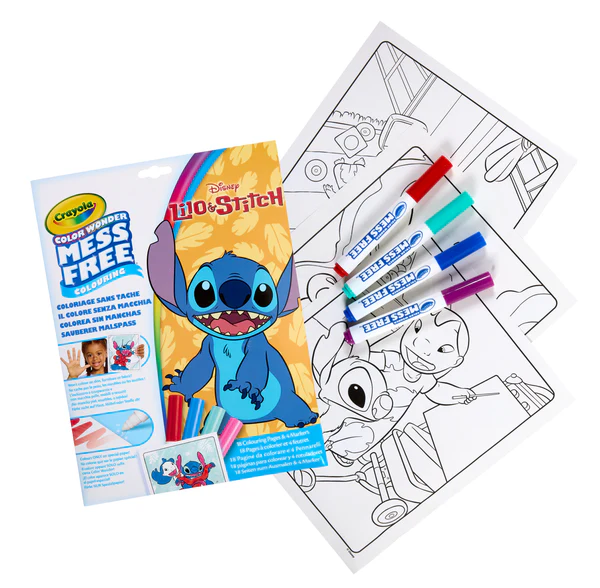 75-2665 COLOR WONDER SET DISNEY LILO & STITCH, FOLDALOPE, 4 MARKERS 1