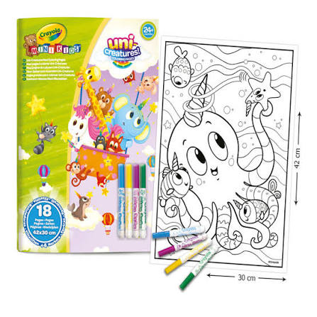 25-1045G MK MAXI COLORING PAGES 18P AND MARKERS 4CT 1