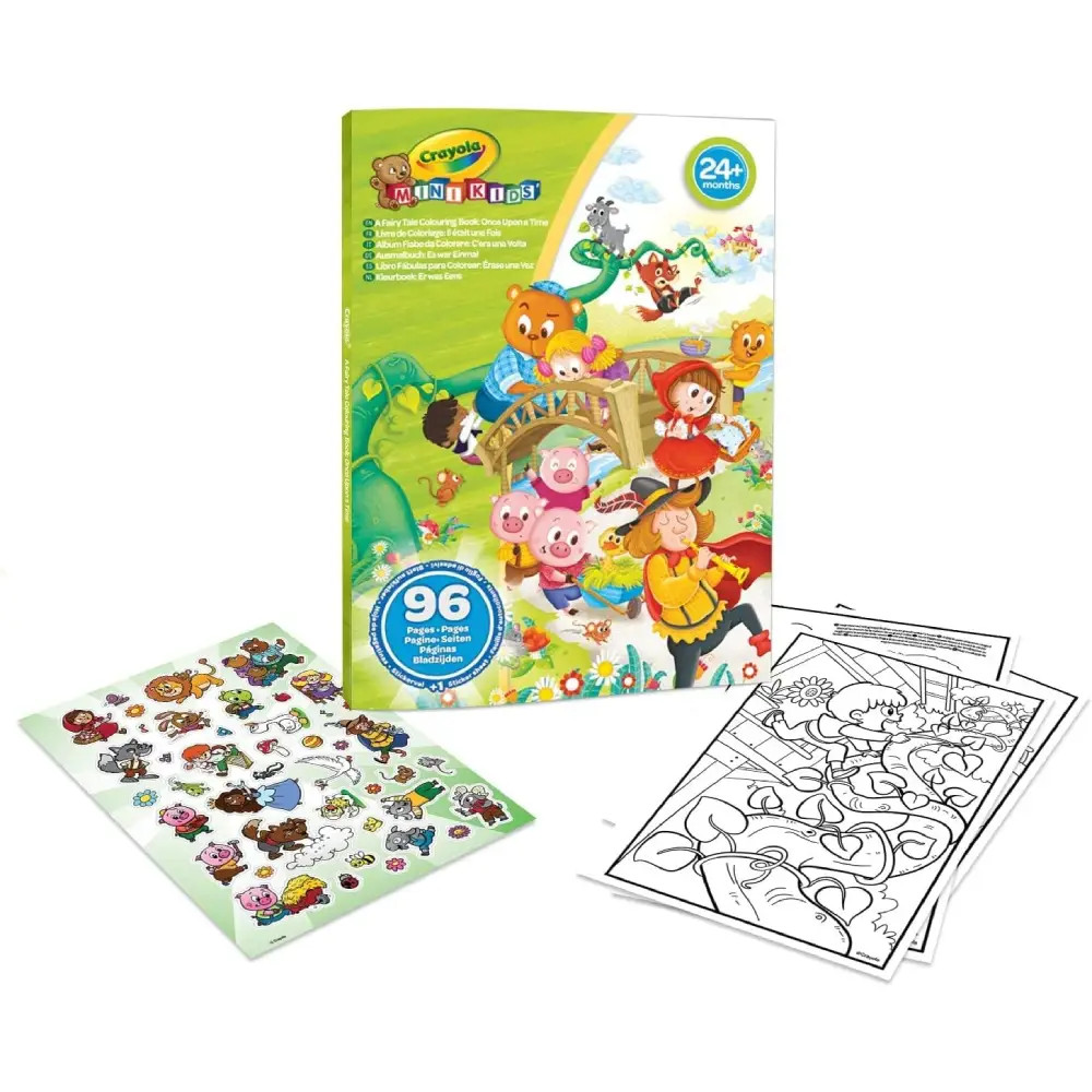 25-1081 MK GIANT COLORING BOOK 96P AND STICKERS SHEET, FAIRY TALE 1