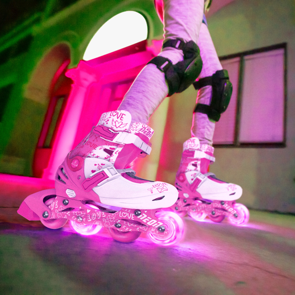 NT10P4 NEON 2IN1 COMBO ROLERI 34-37 PINK 2
