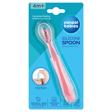 51/010_pin Canpol babies Silicone Spoon - Pink 2