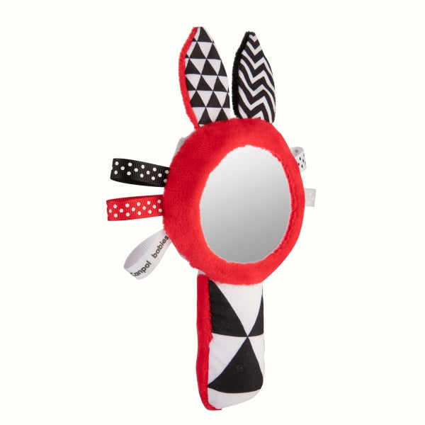 68/080 Canpol babies Soft Contrast Toy with Squeaker and Mirror SENSORY TOYS 2