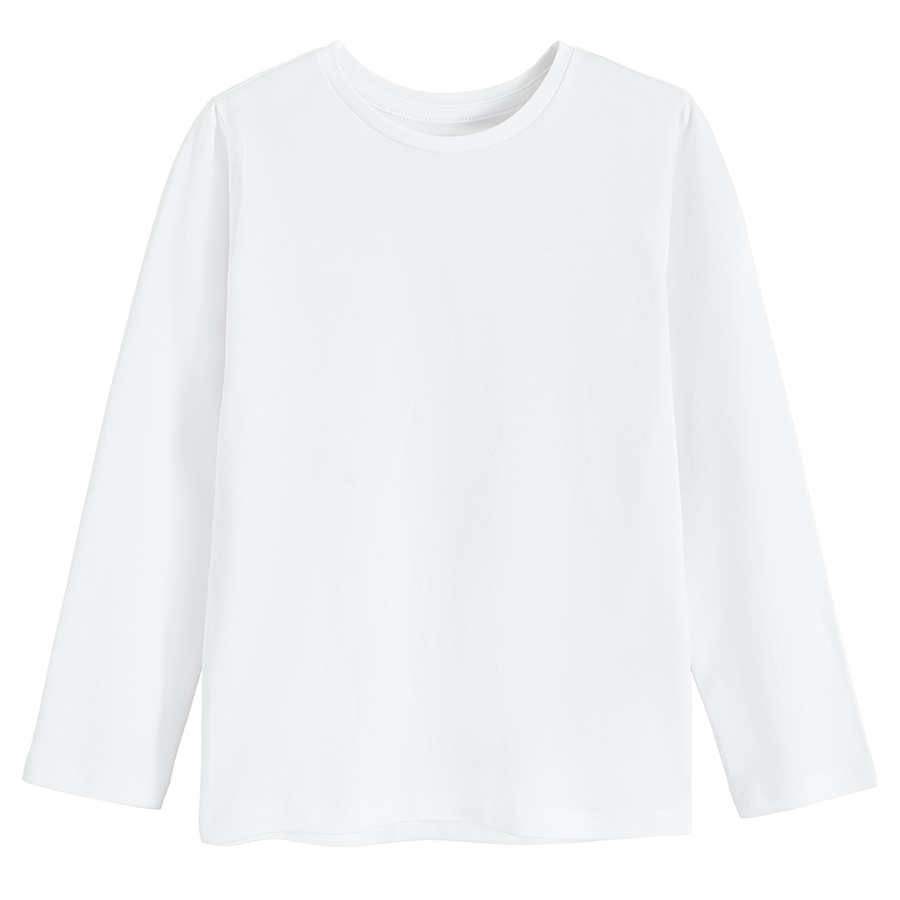 6863675 CCG2110618-00-P T-SHIRT L/S 2-PACK WHITE 98CM GIRL 2