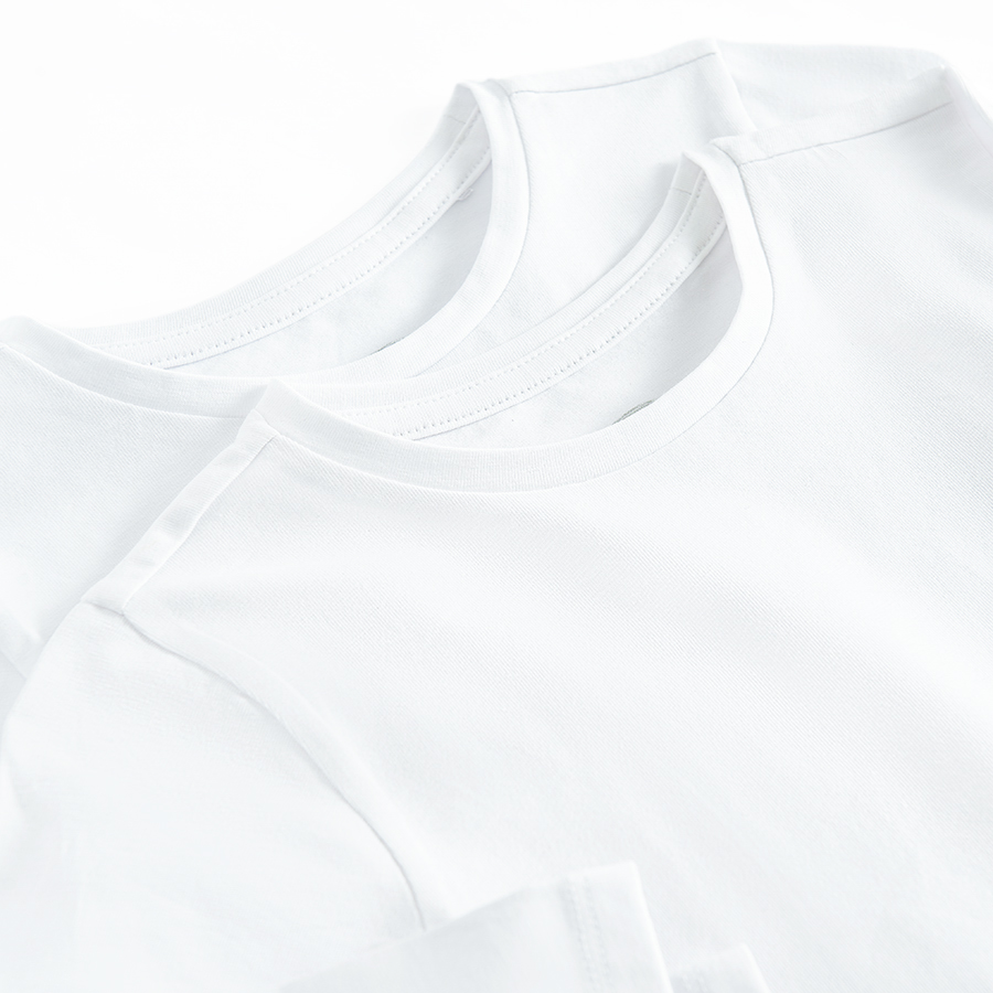 6863675 CCG2110618-00-P T-SHIRT L/S 2-PACK WHITE 98CM GIRL 3