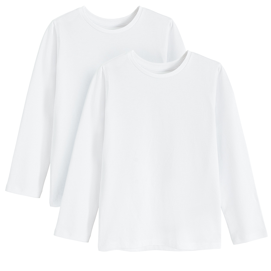 6863718 CCG2120620-00-P T-SHIRT L/S 2-PACK WHITE 146CM 1