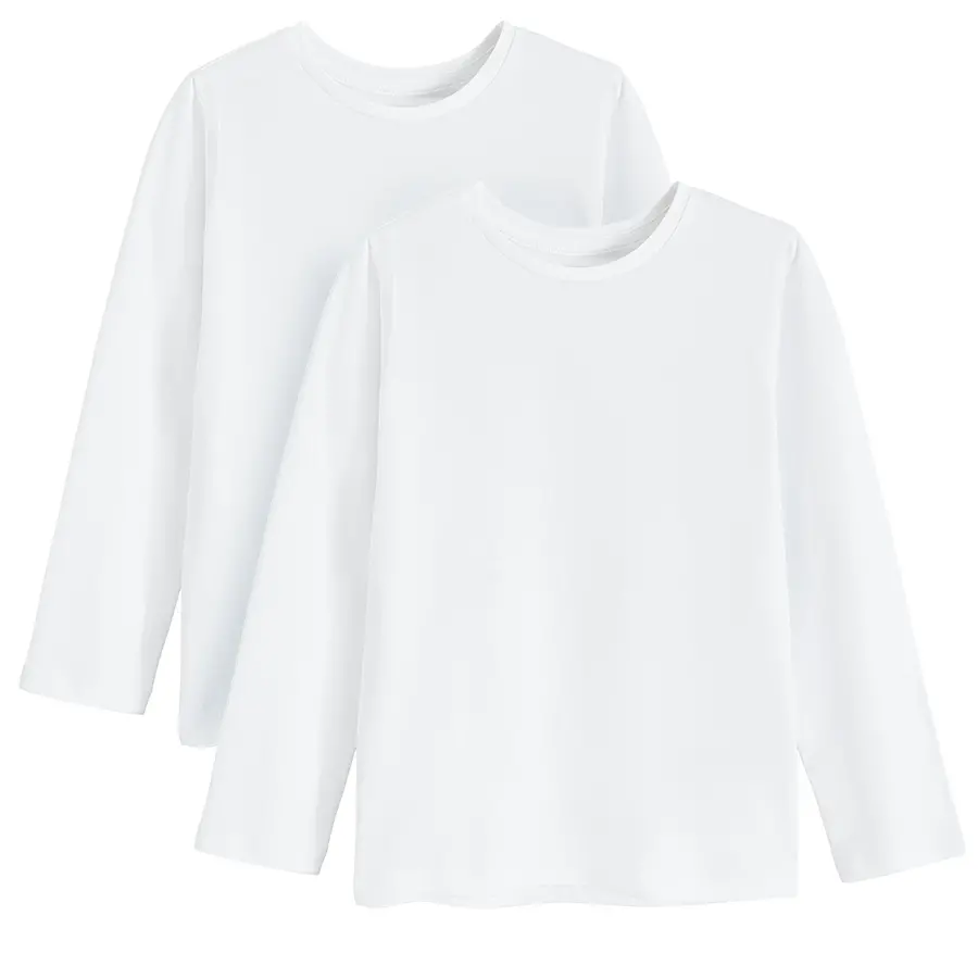 6863719 CCG2120620-00-P T-SHIRT L/S 2-PACK WHITE 152CM 1