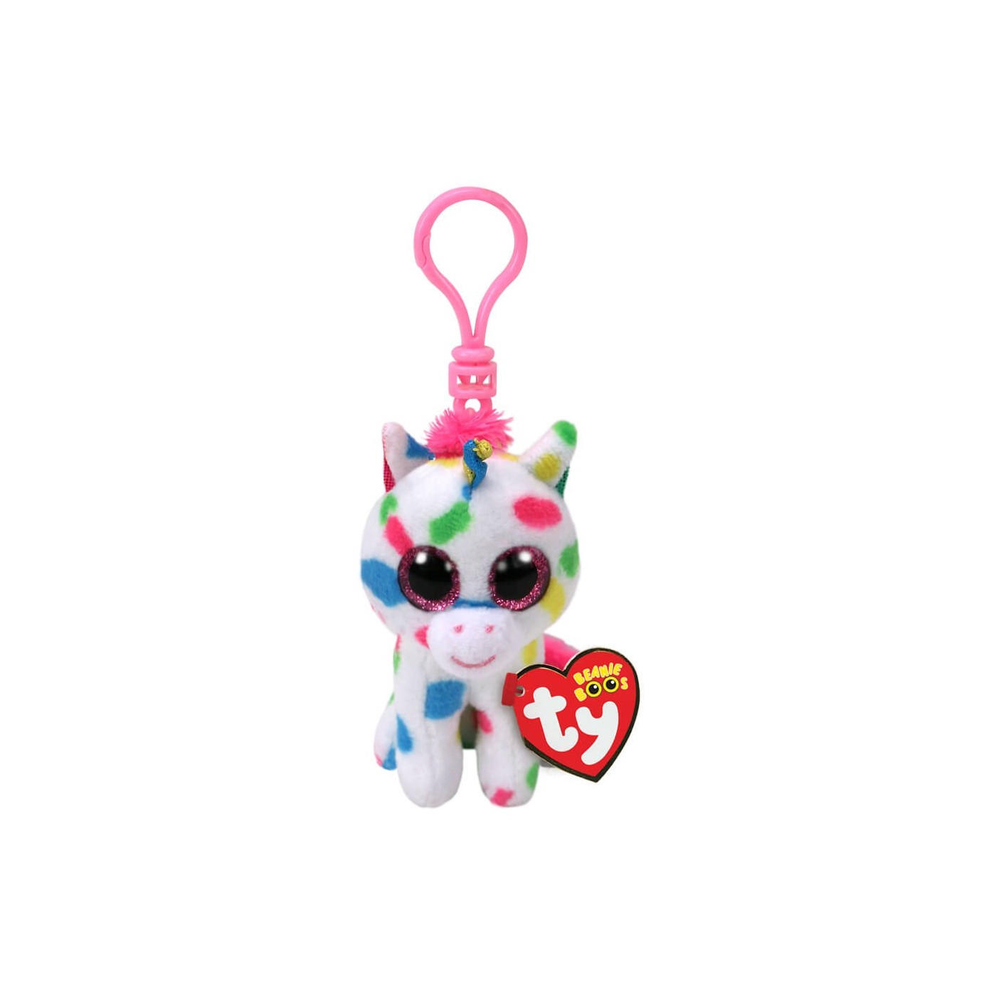 TY 35211 BOOS HARMONIE, 8.5 cm - speckled unicorn - Clip (3) 1